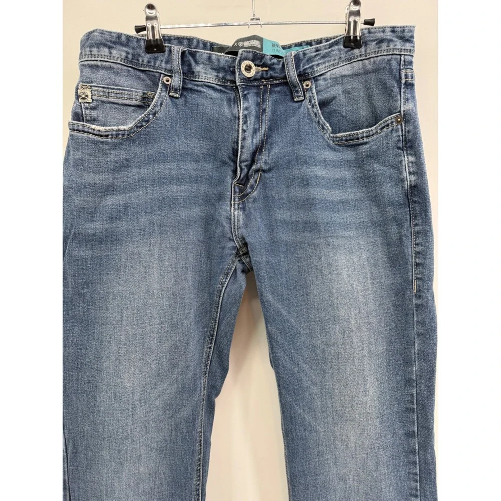 Hooey x Rock & Roll Denim Revolver Straight Slim Straight Leg Mens Jeans 33x36
